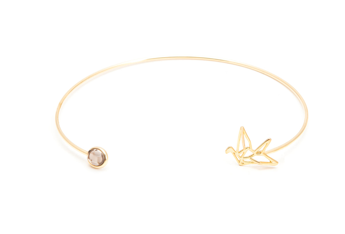 Gargantilha Ressignificar Quartzo Fume