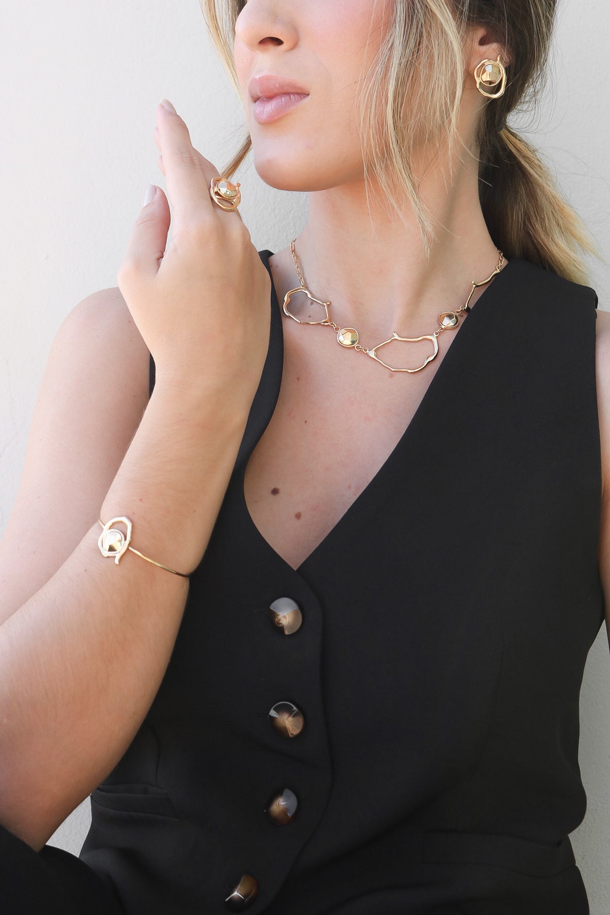 Bracelete PF orgânico Golden solitário