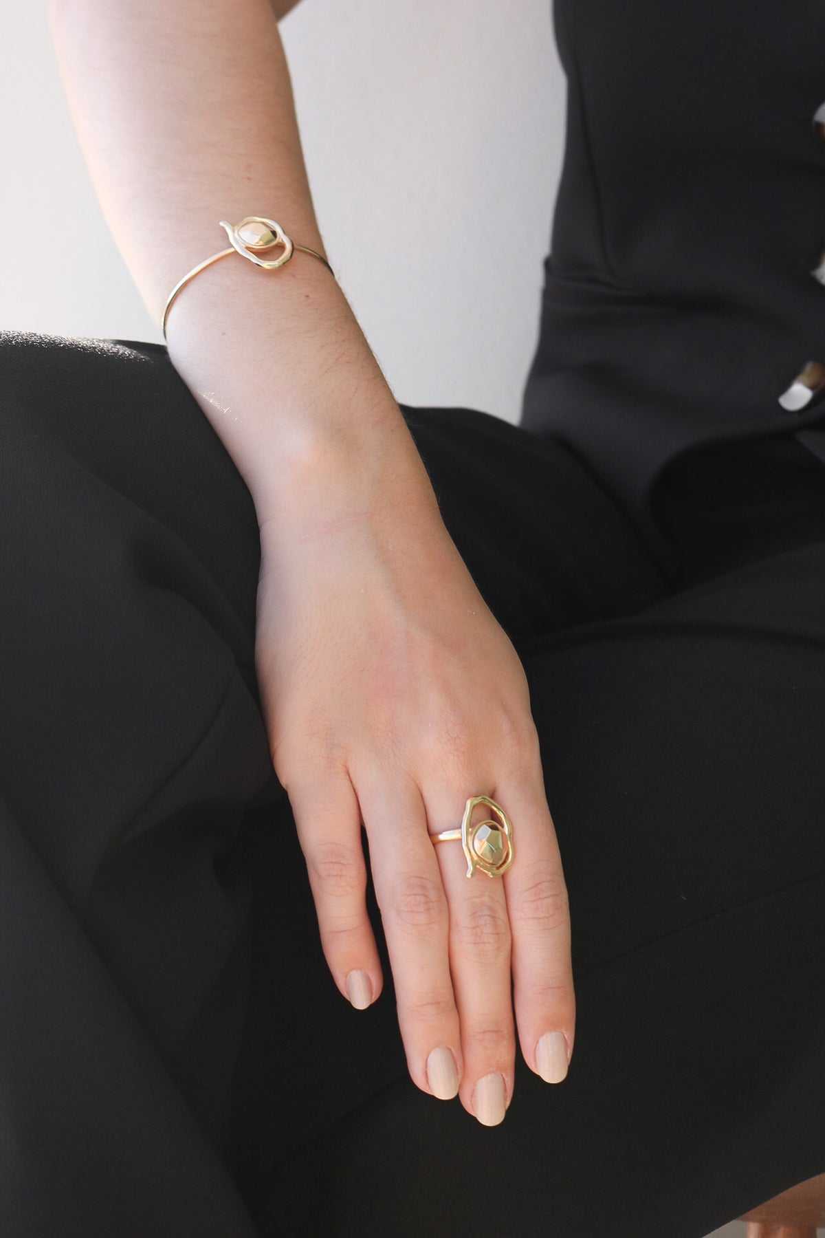 Anel PF Orgânico Golden pequeno