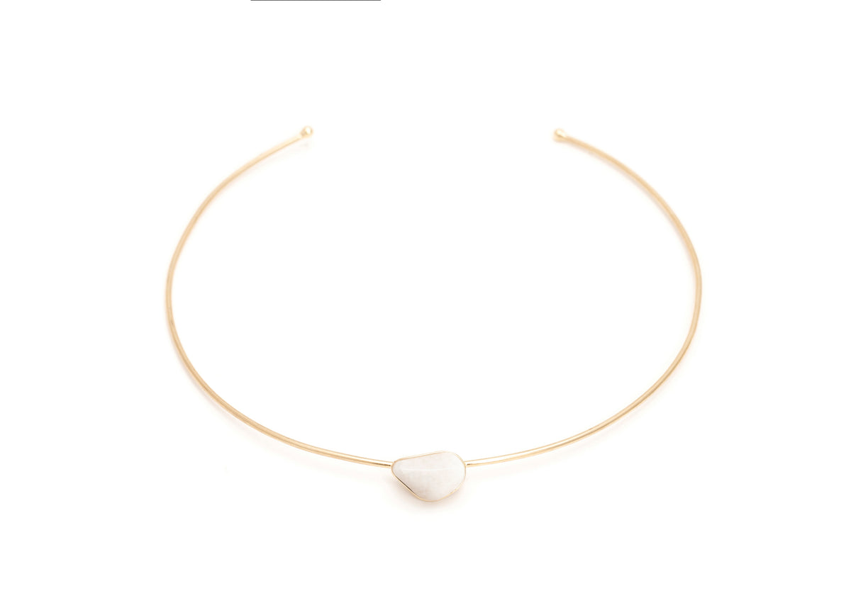 Gargantilha Gota Feldspato Nude