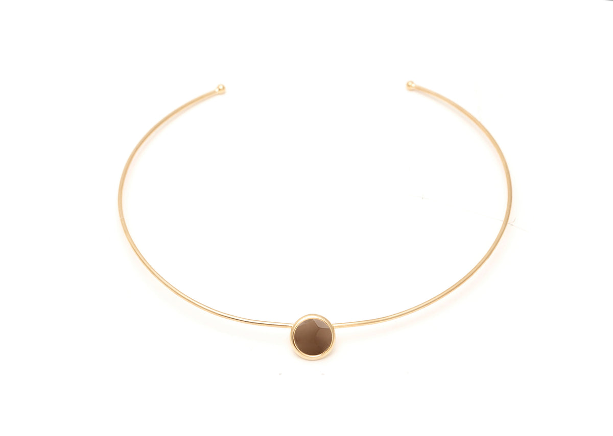 Gargantilha Ball Quartzo Fume