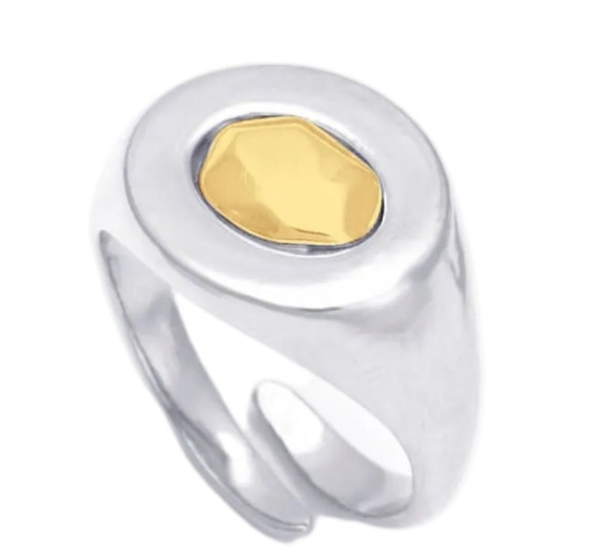 Anel Pinky Ring Verso Prata