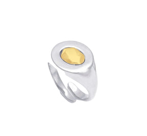 Anel Pinky Ring Verso Prata