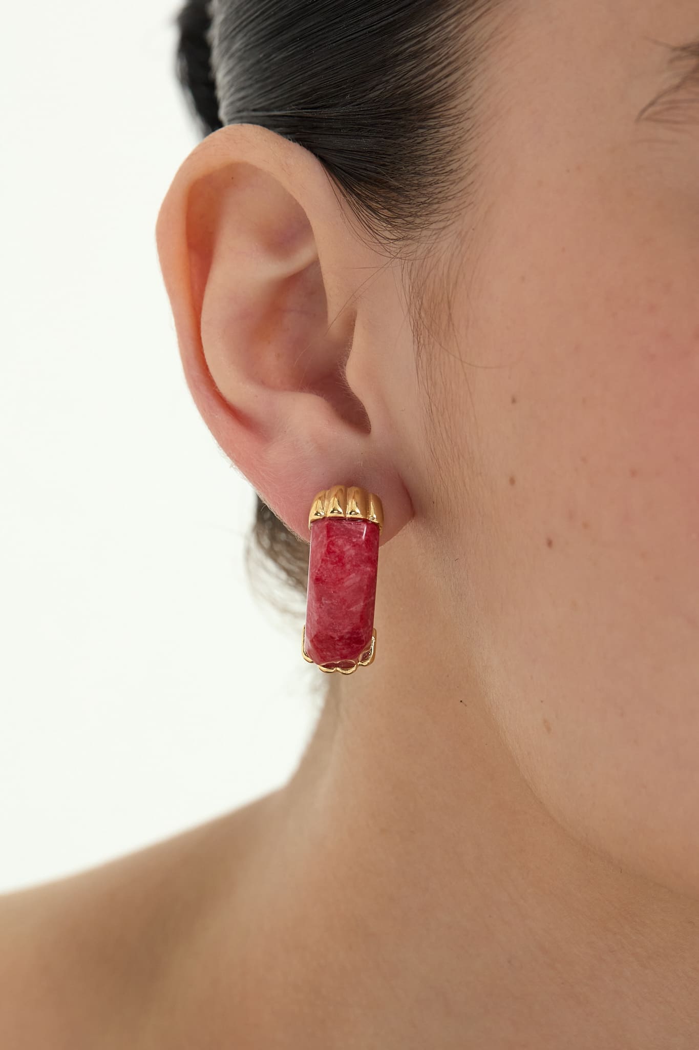 Argola Origem Feldspato Vermelho Orla