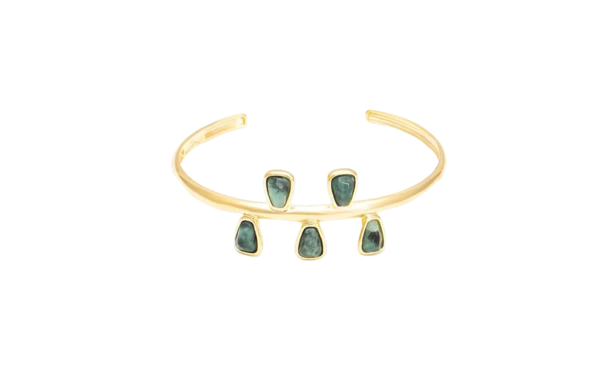 Bracelete Orla Esmeralda Bruta