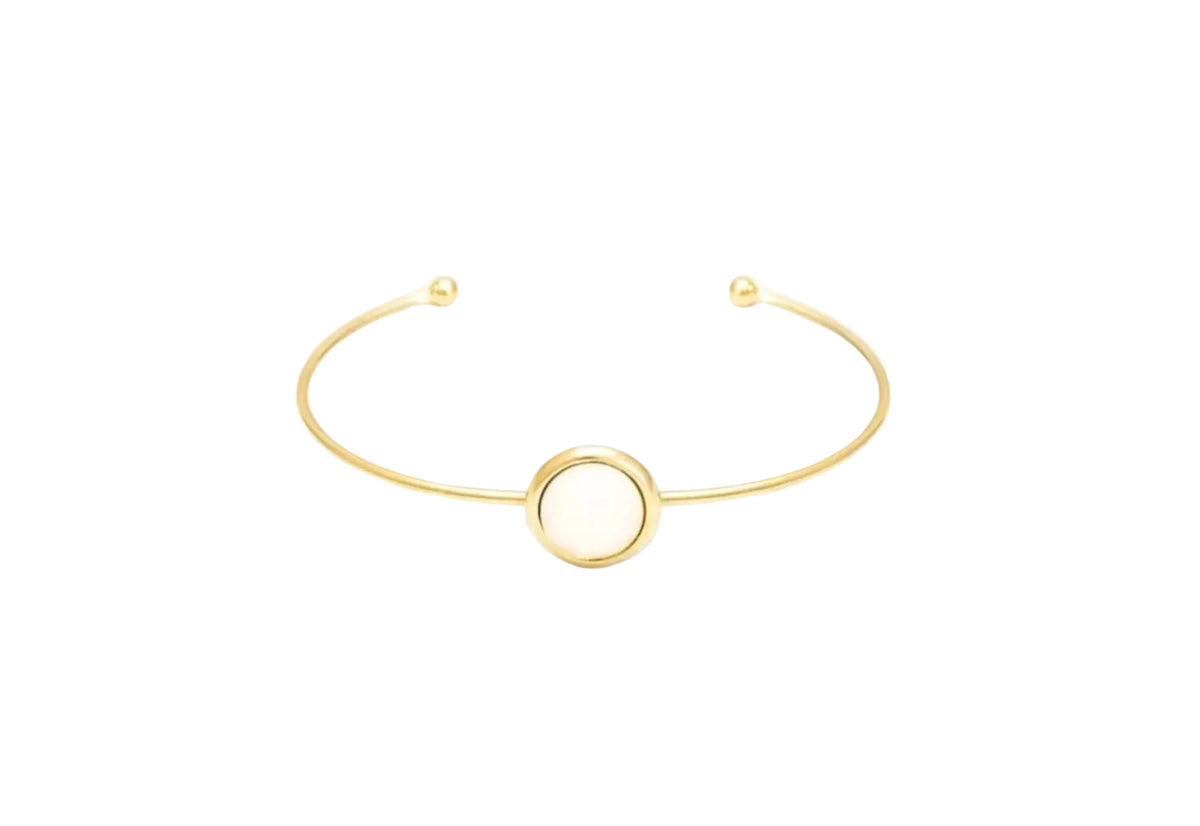 Bracelete Energia Feldspato Nude