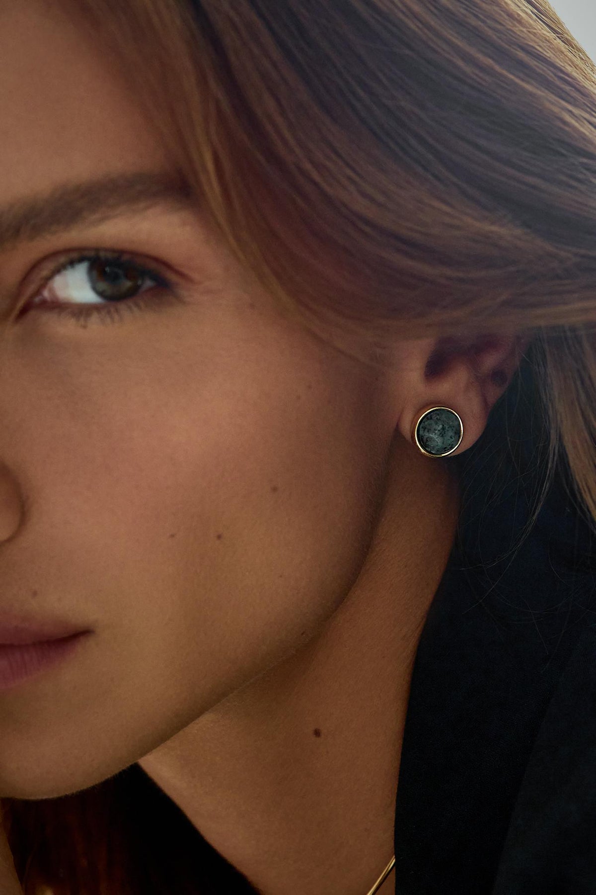 Brinco Energia Redondo Médio Jaspe Verde