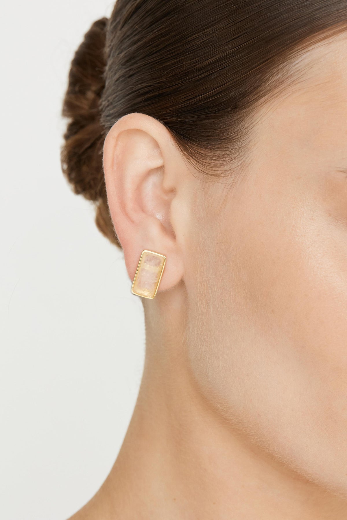 Brinco Cores da Alma G Quartzo Rosa