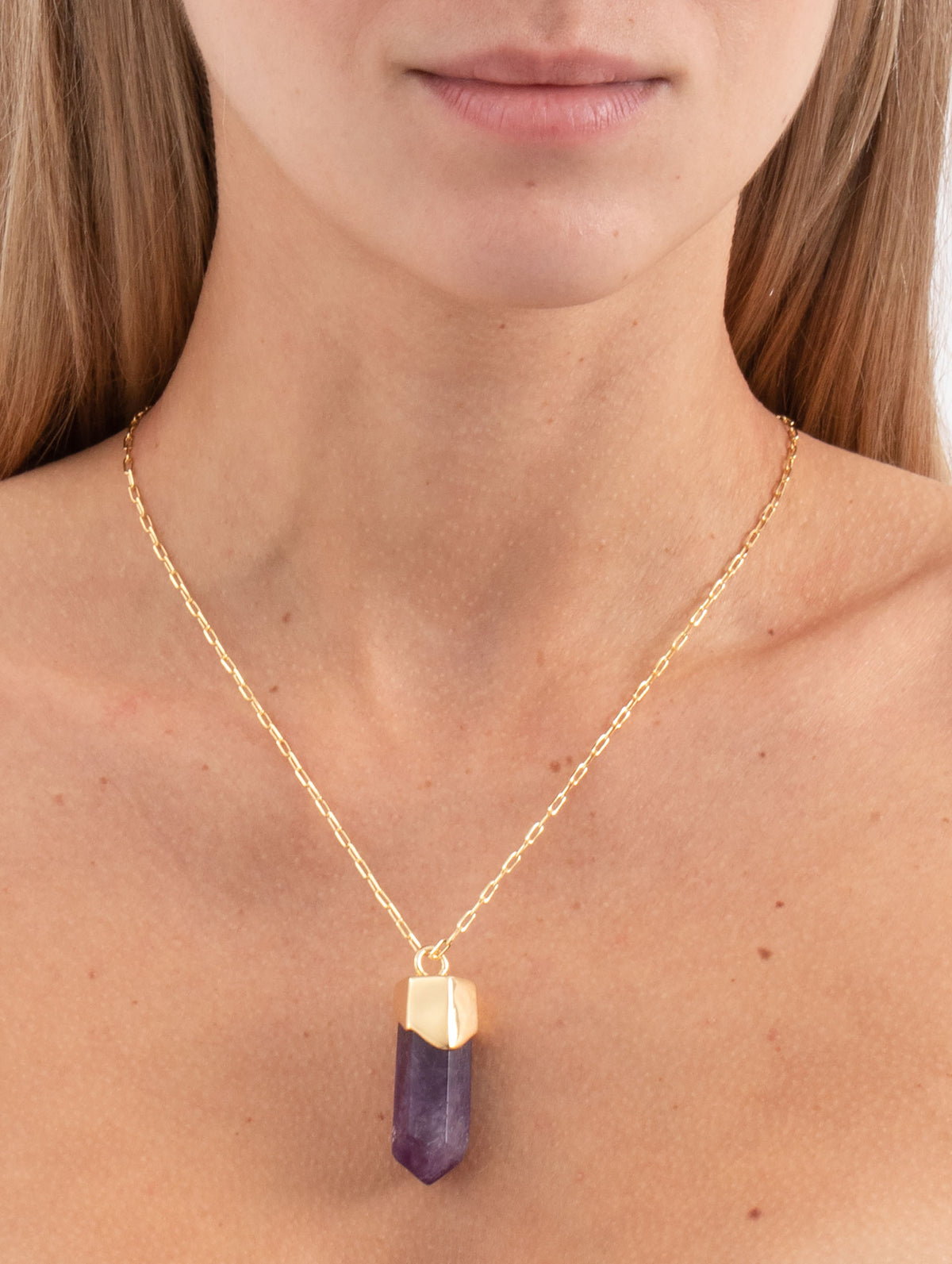 Colar Circle Amuleto M Ametista