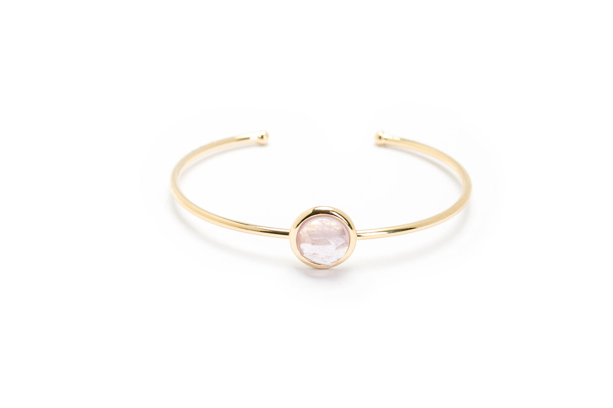 Bracelete Energia Redondo Ouro Ametista