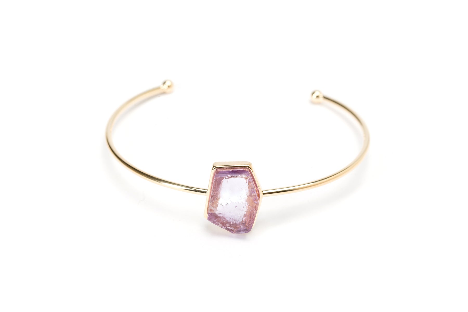 Bracelete Energia Geométrico Ouro Ametista