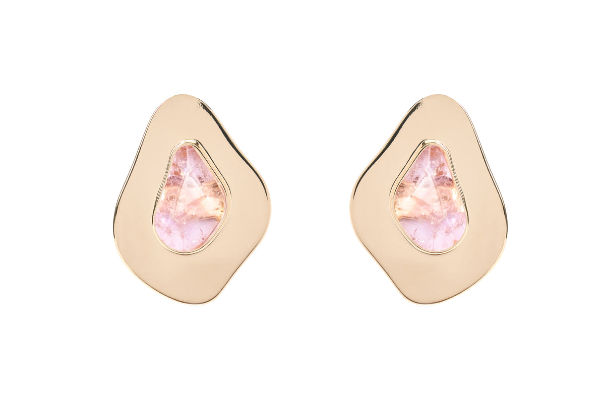 Brinco Olhar: Ametista Brasileira em Design Assimétrico e Autoral