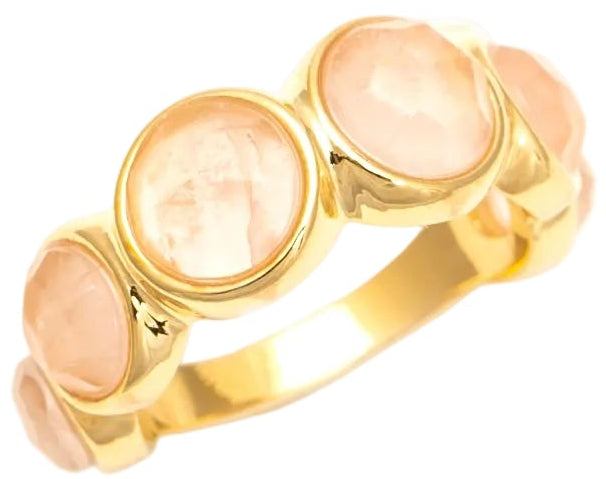 Anel Energia Bolinha Quartzo Rosa