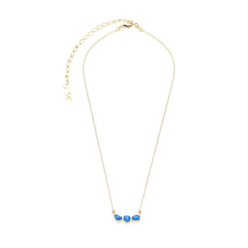 Colar Classico Energia Howlita Azul Anil