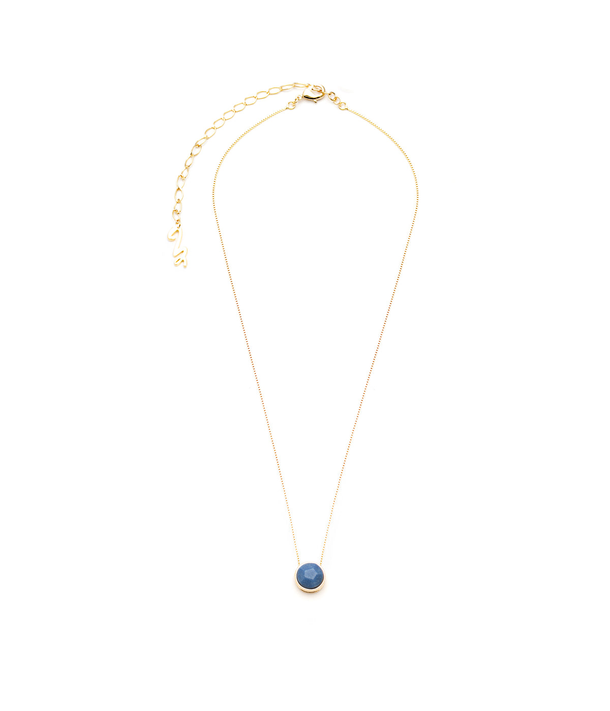 Colar Energia Redondo Quartzo Azul