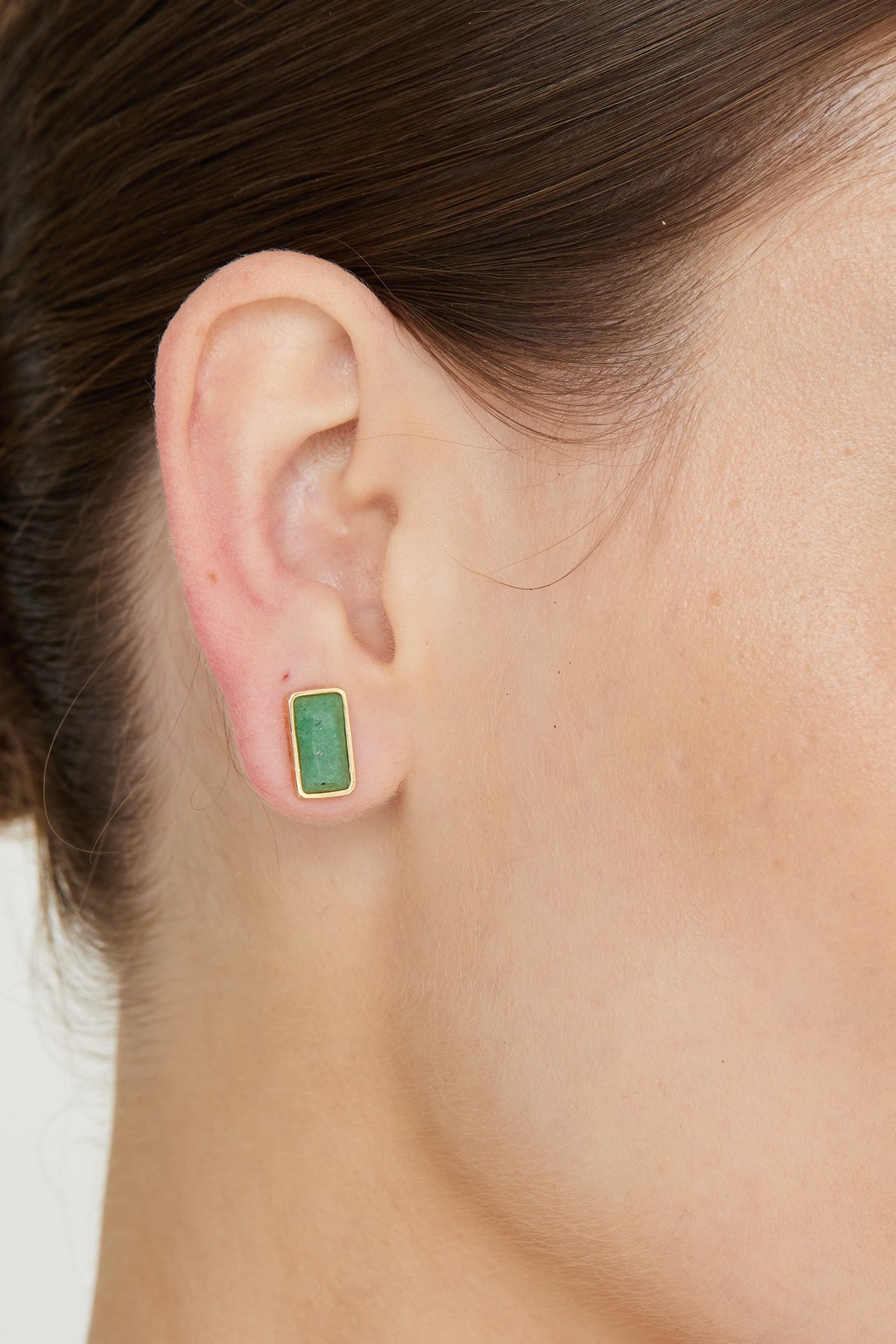 Brinco Cores da Alma P Quartzo Verde