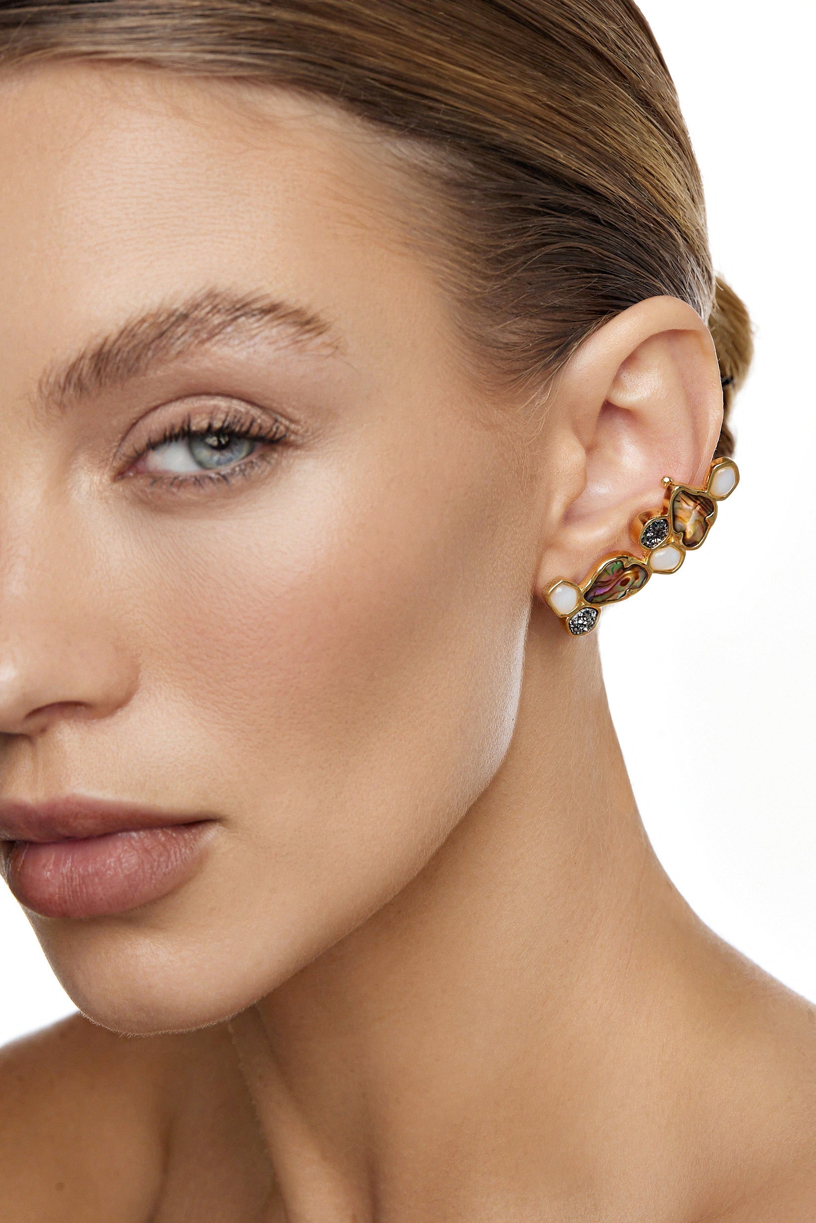 Par de brincos ear cuff Aster Mix