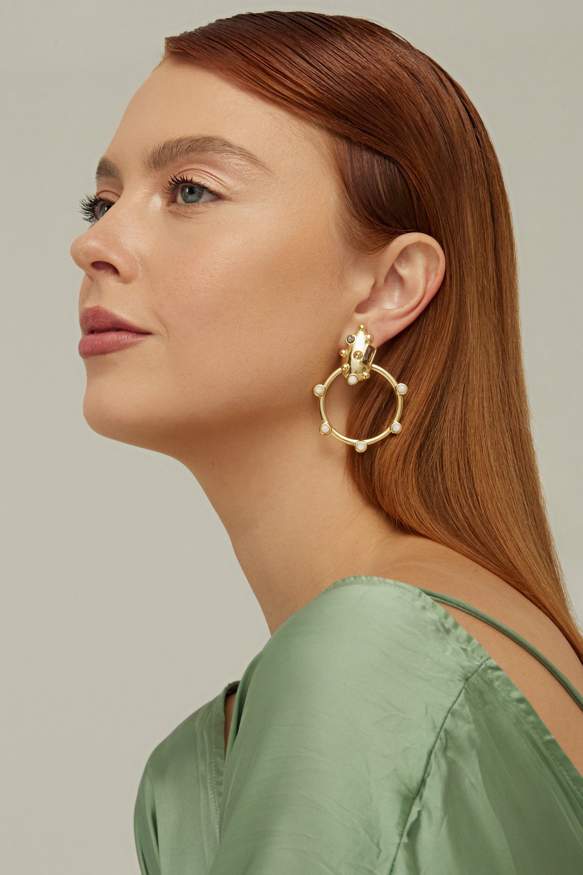 Par de Brincos 2 em 1 Aura Magnética