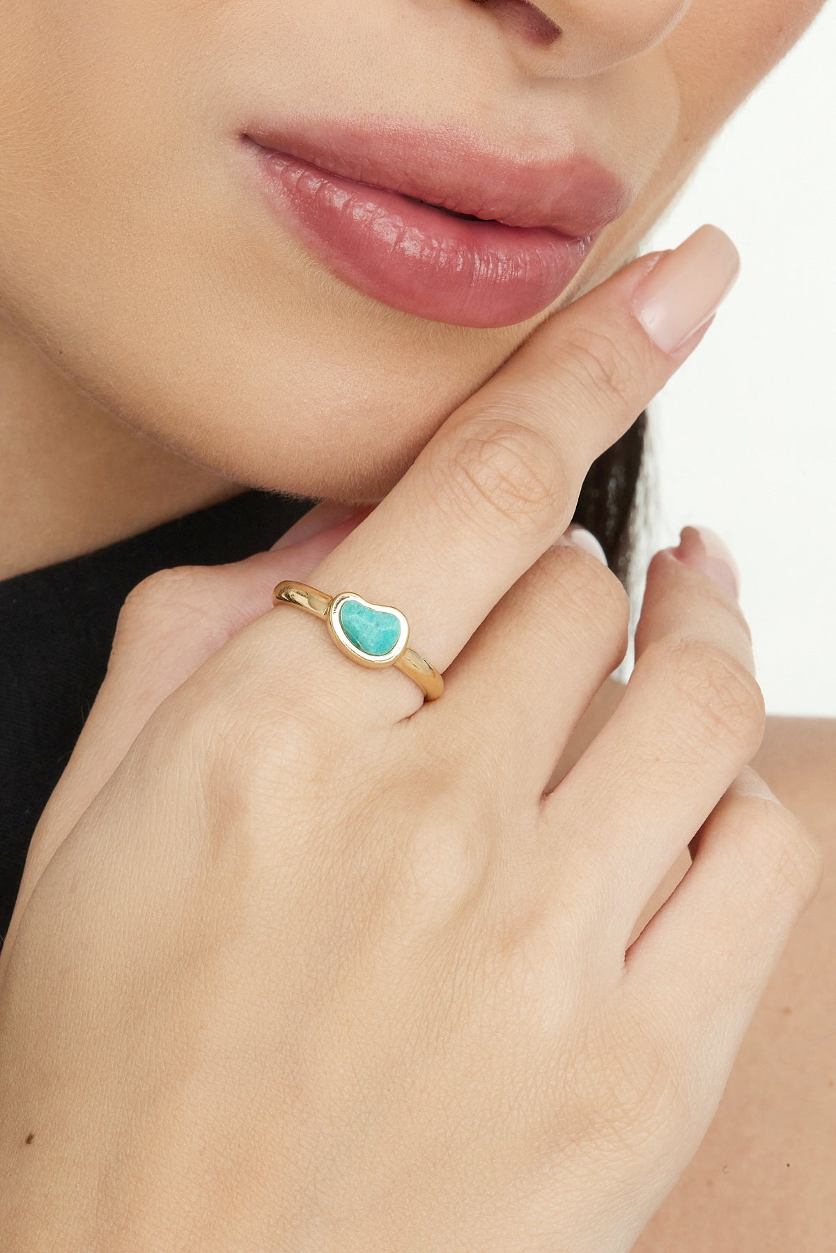 Anel Ciclos single Verde Turquesa