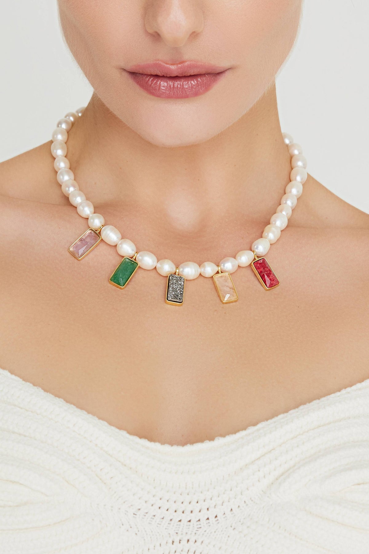 Colar Cores da Alma Maxi Perolas