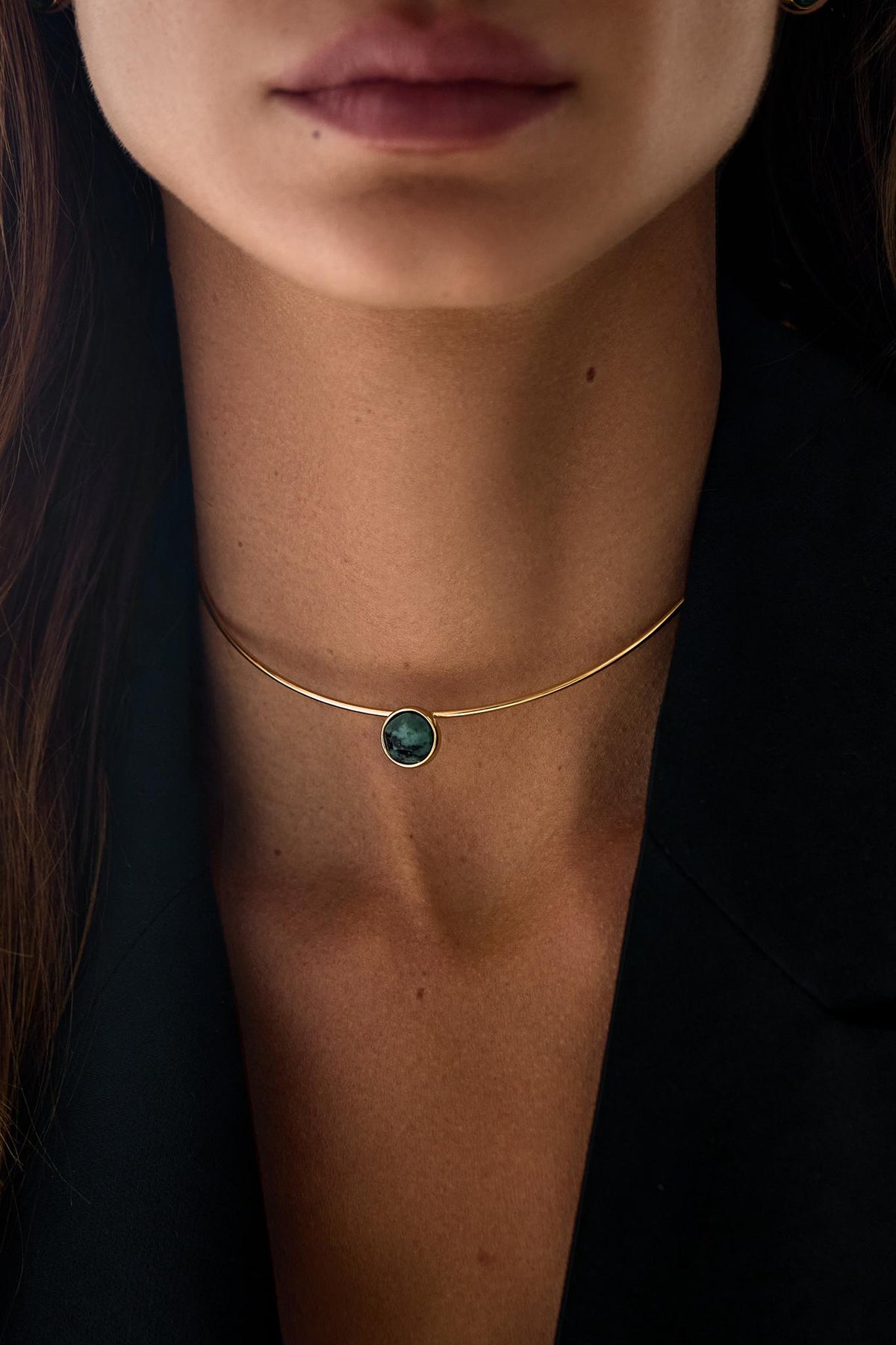 Gargantilha Ball Jaspe Verde