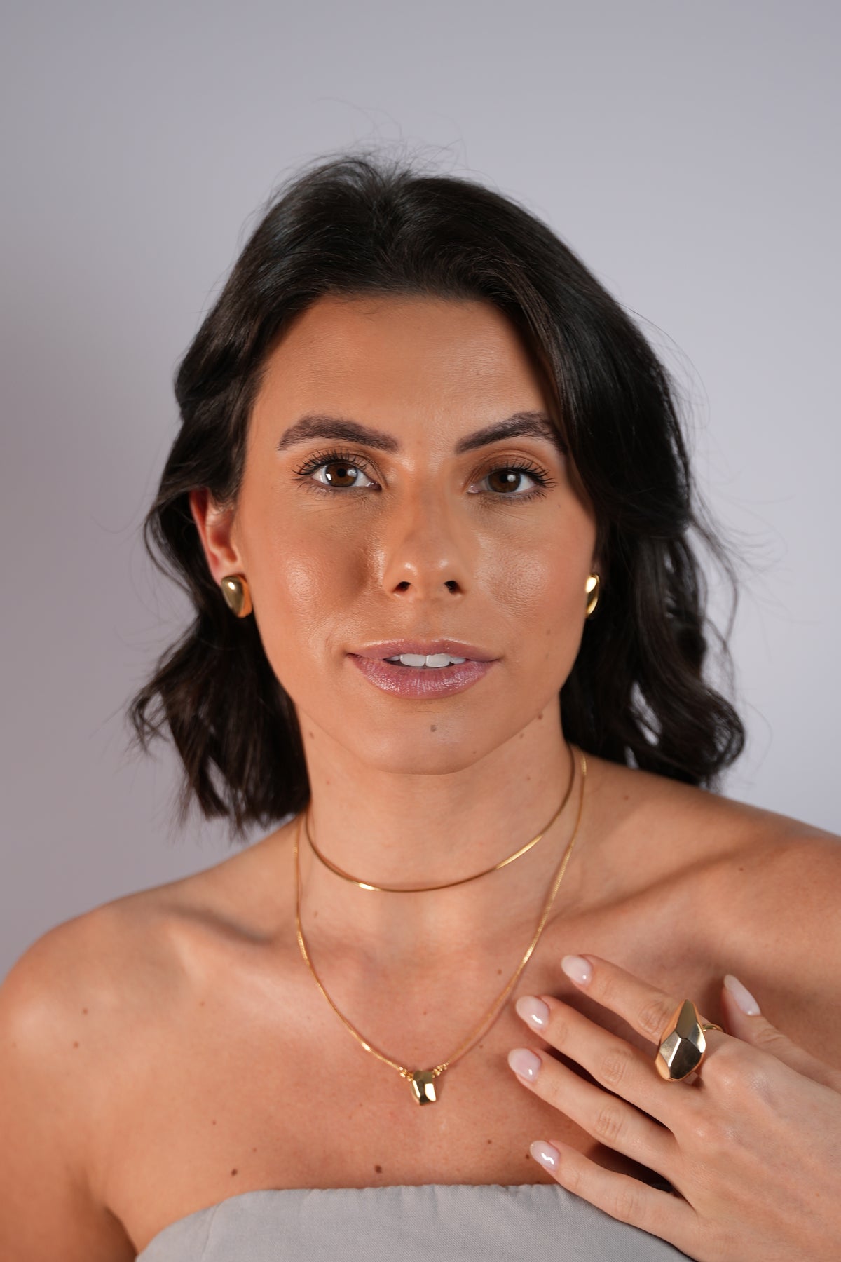 Colar Geométrico P Golden