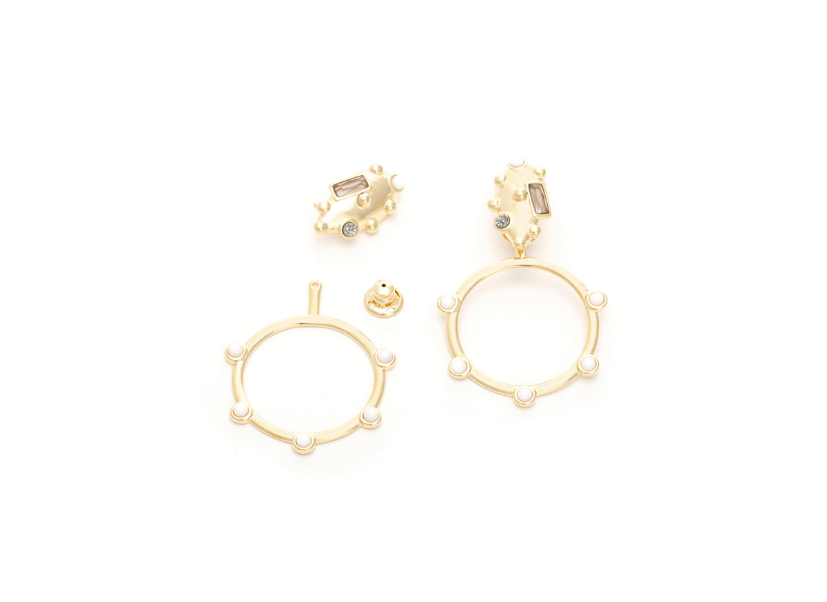 Par de Brincos 2 em 1 Aura Magnética