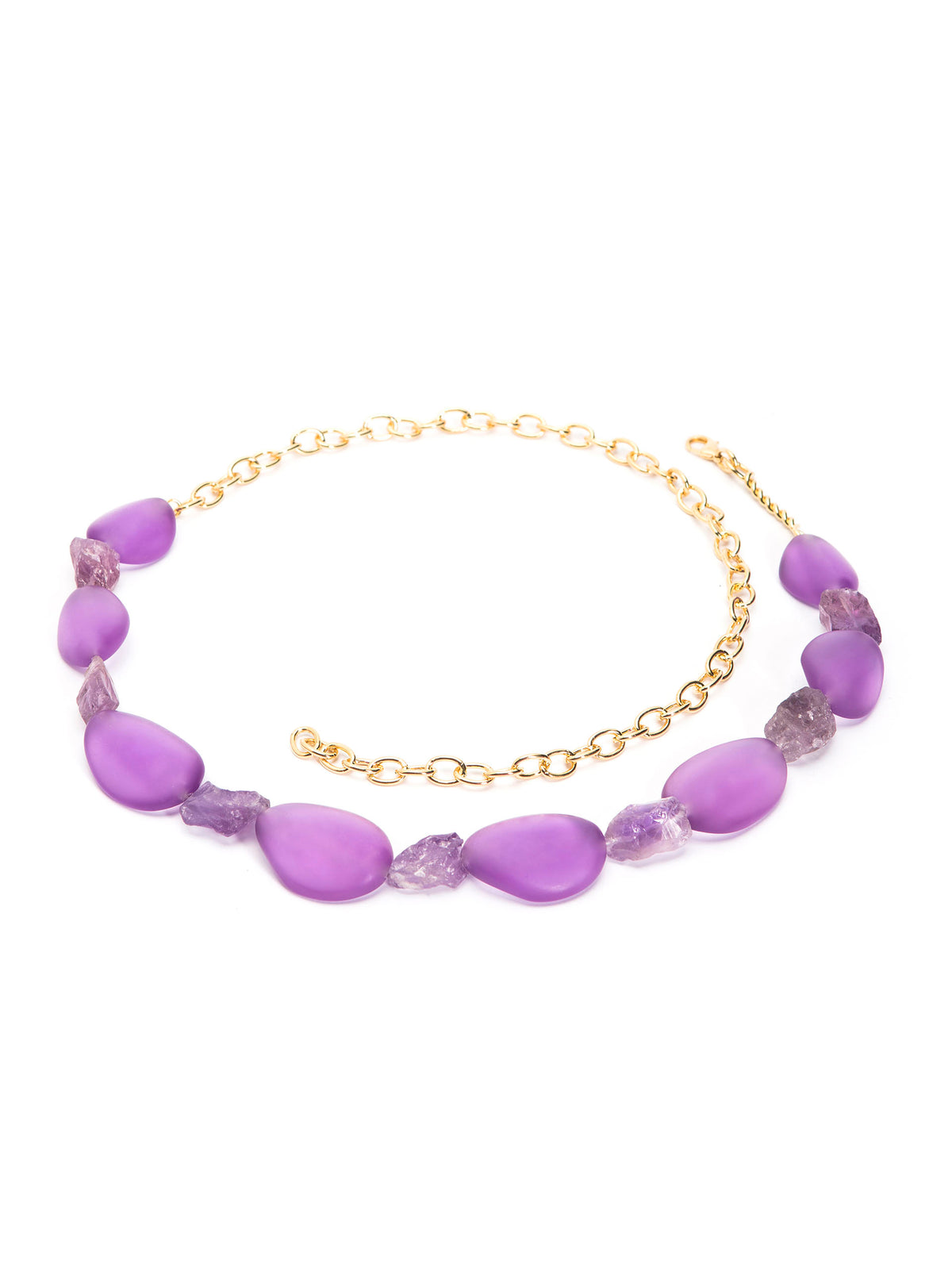 Cinto Intensidade Acetato Roxo com Ametista