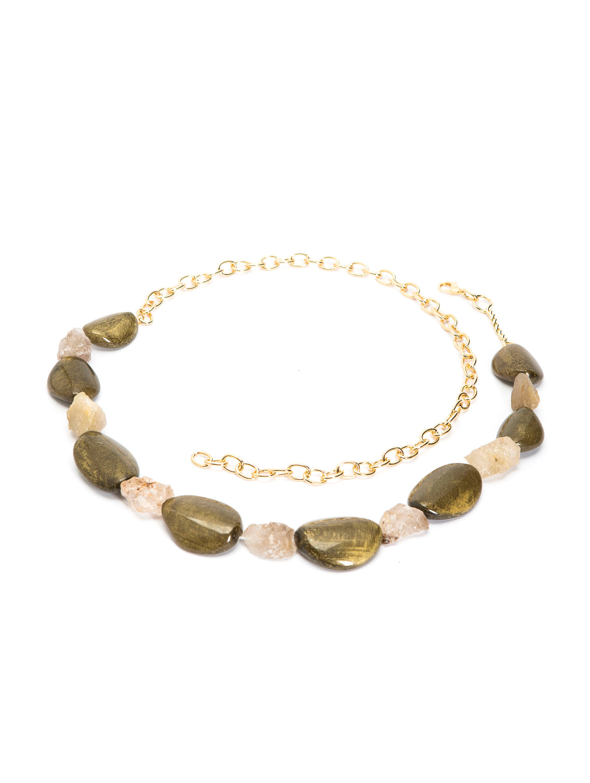 Cinto Intensidade com Acetato Dourado e Quartzo Rutilo Dourado