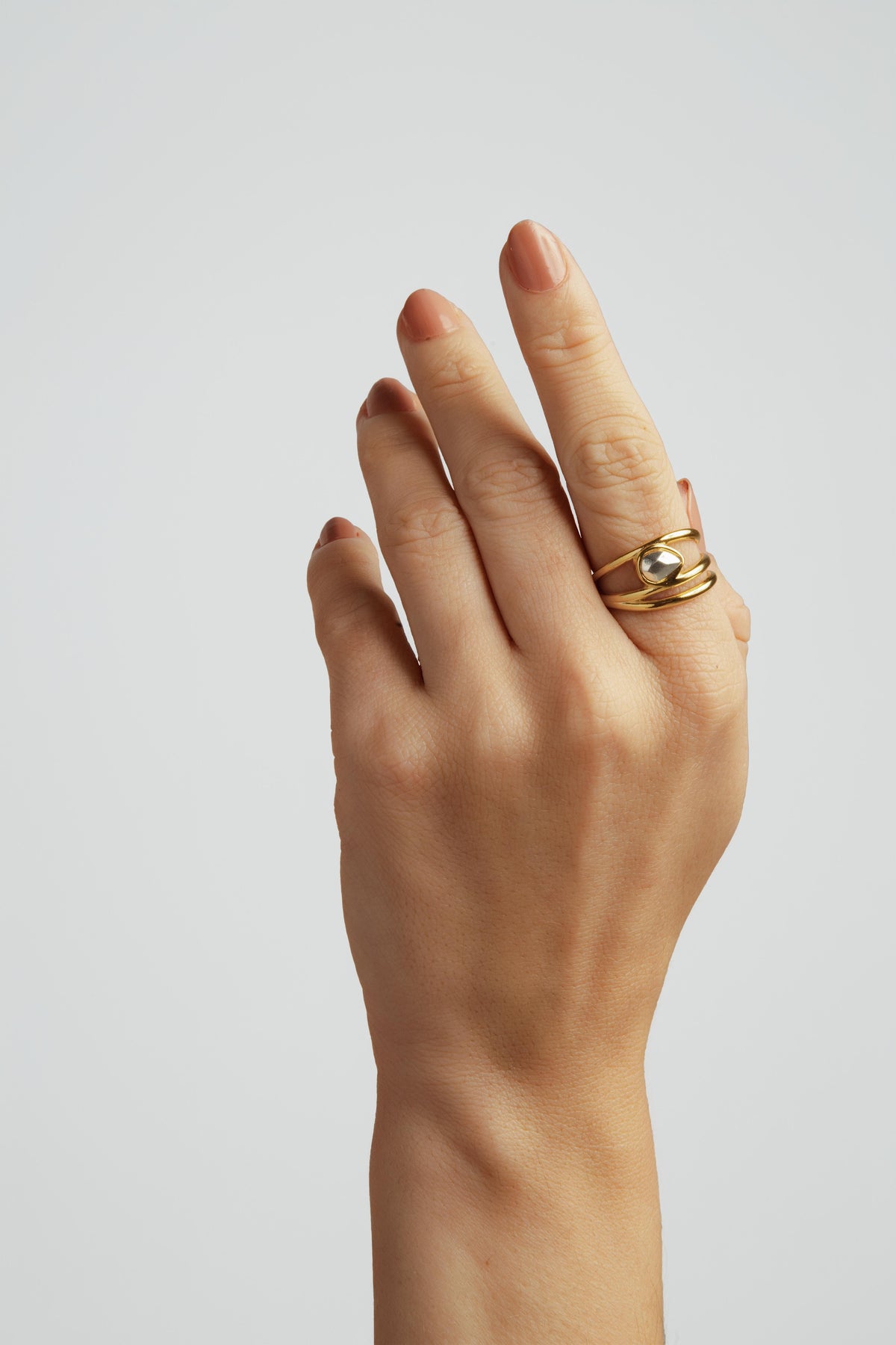 Anel Gota Verso Ouro