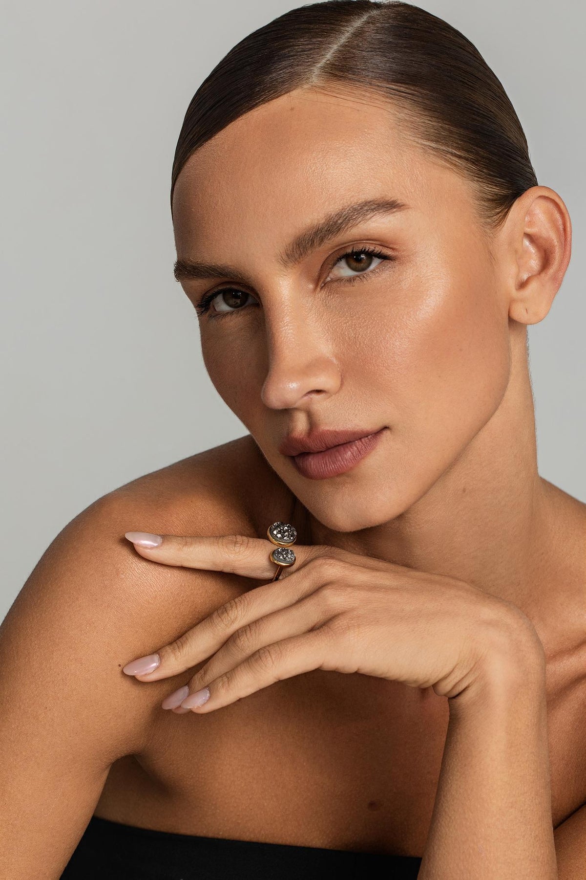 Anel Ressignificar duplo com Drusa