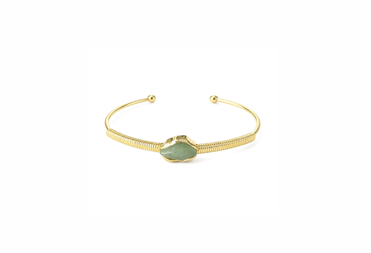 Bracelete Prisma Quartzo Verde