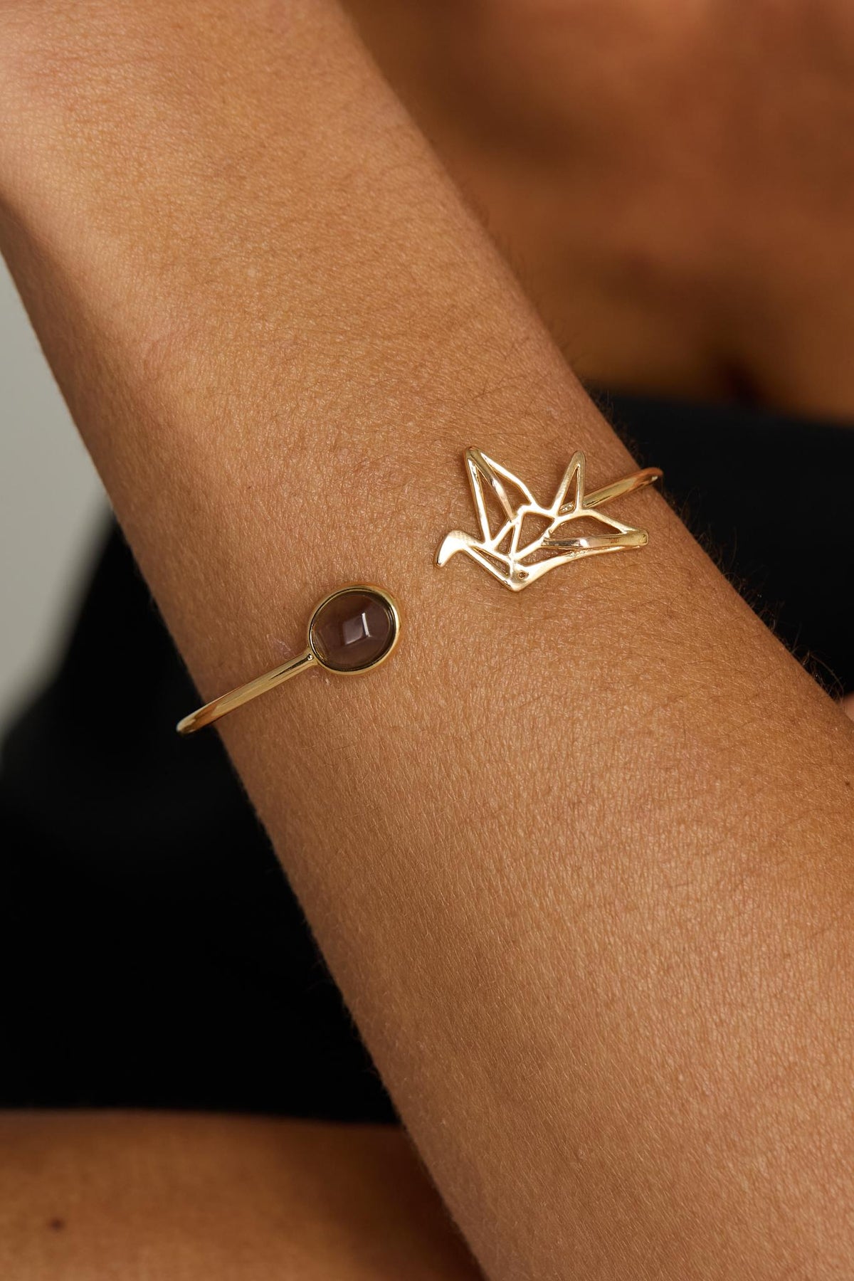 Bracelete Ressignificar Quartzo Fumê