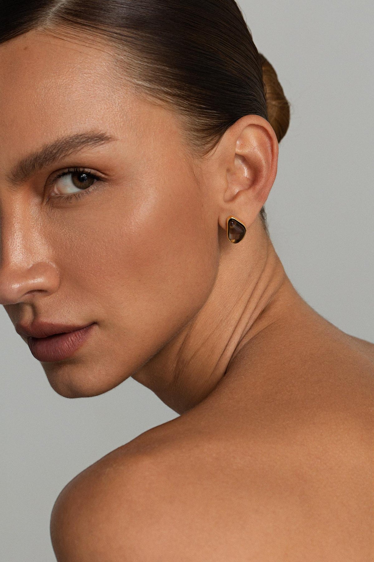 Brinco Energia Gota Quartzo Fume