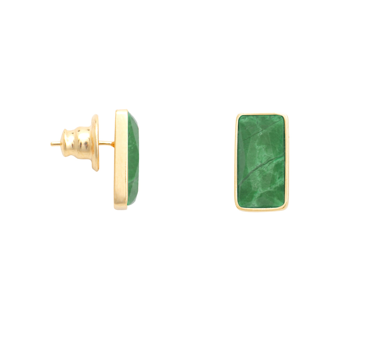 Brinco Cores da Alma G Quartzo Verde