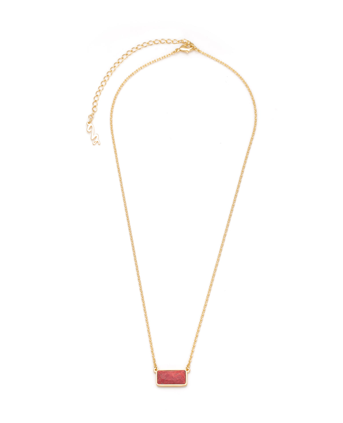 Colar Cores da Alma P Howlita Vermelha