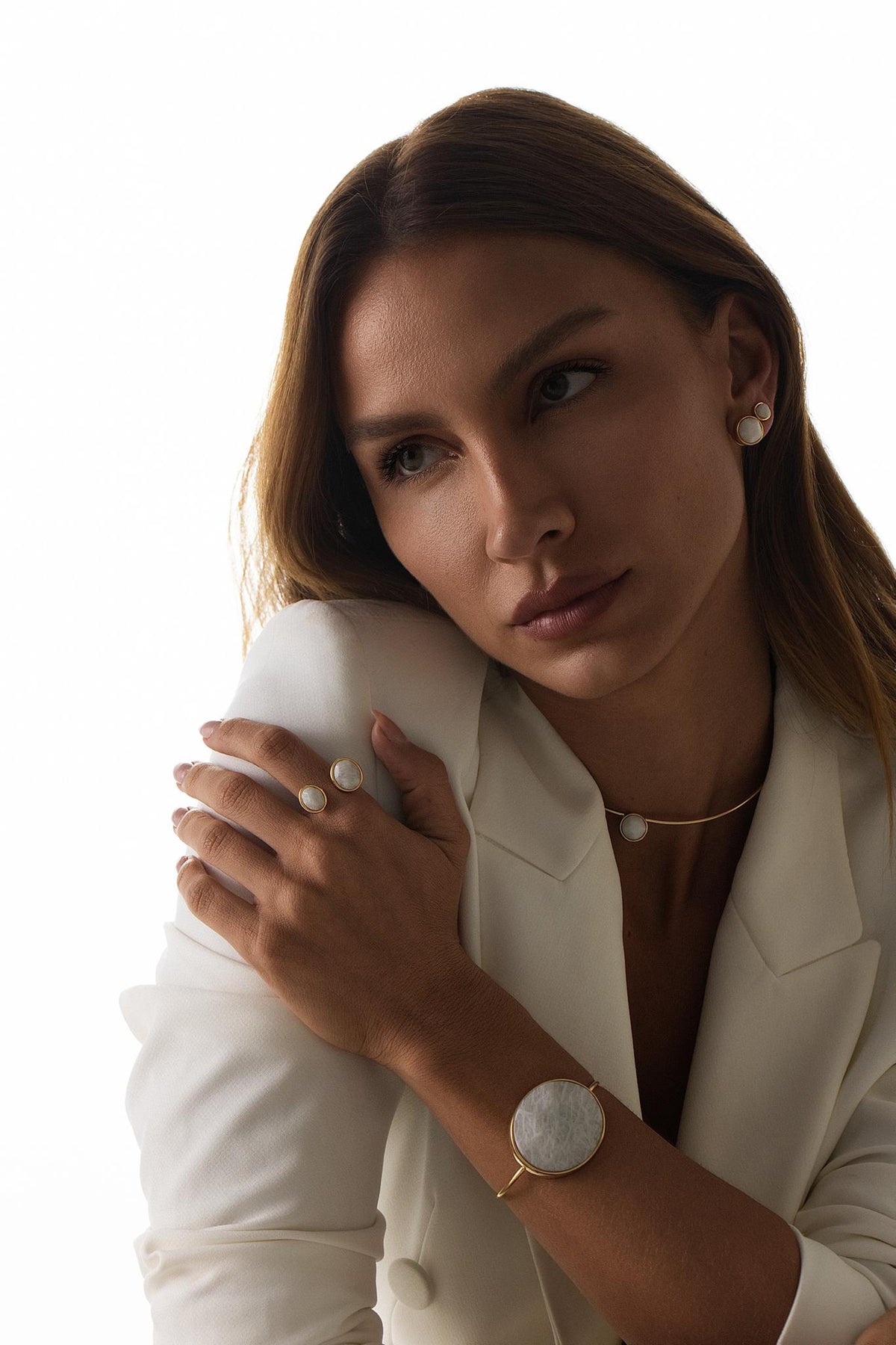 Bracelete Ressignificar Maxi Feldspato Nude