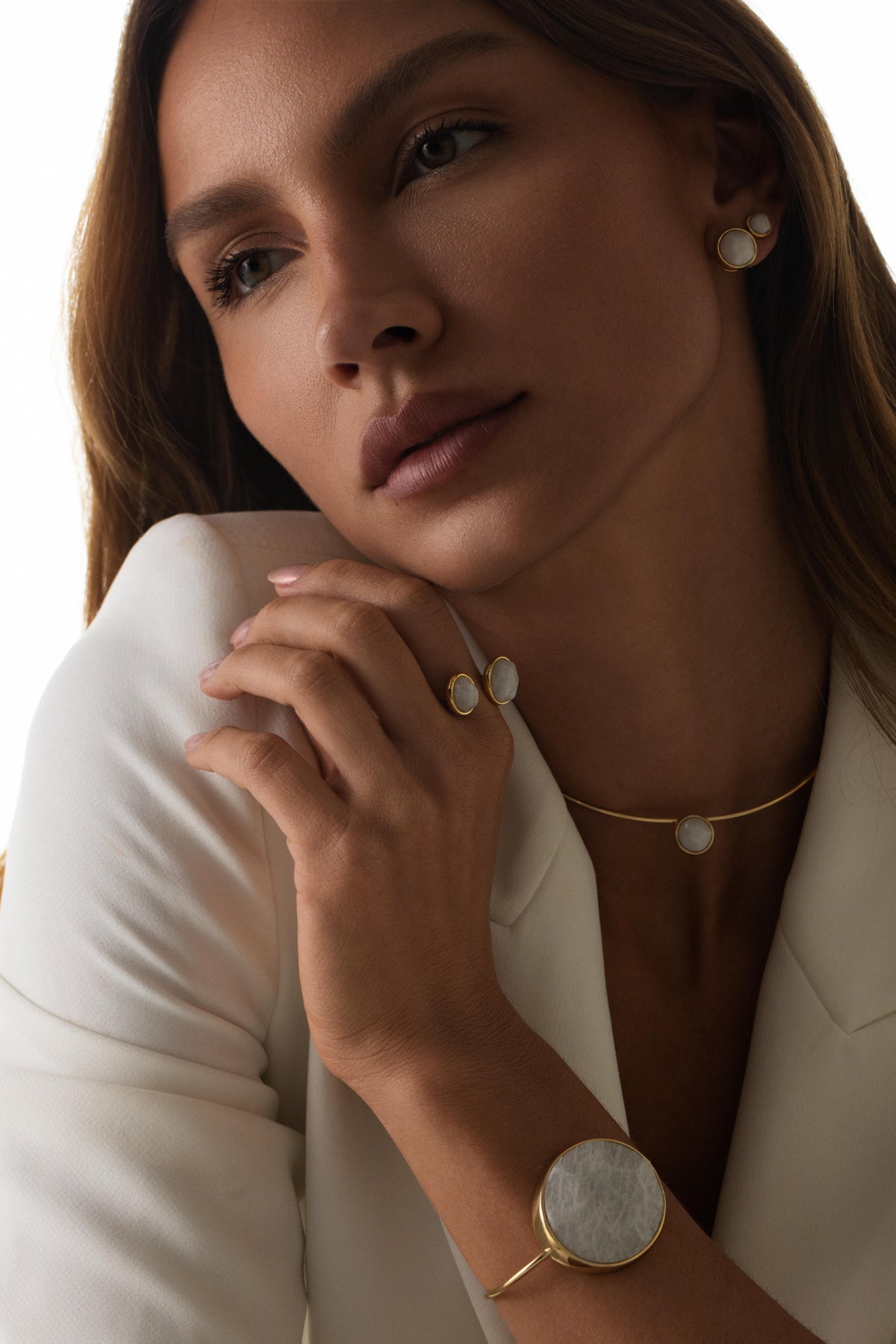 Gargantilha Ball Feldspato Nude