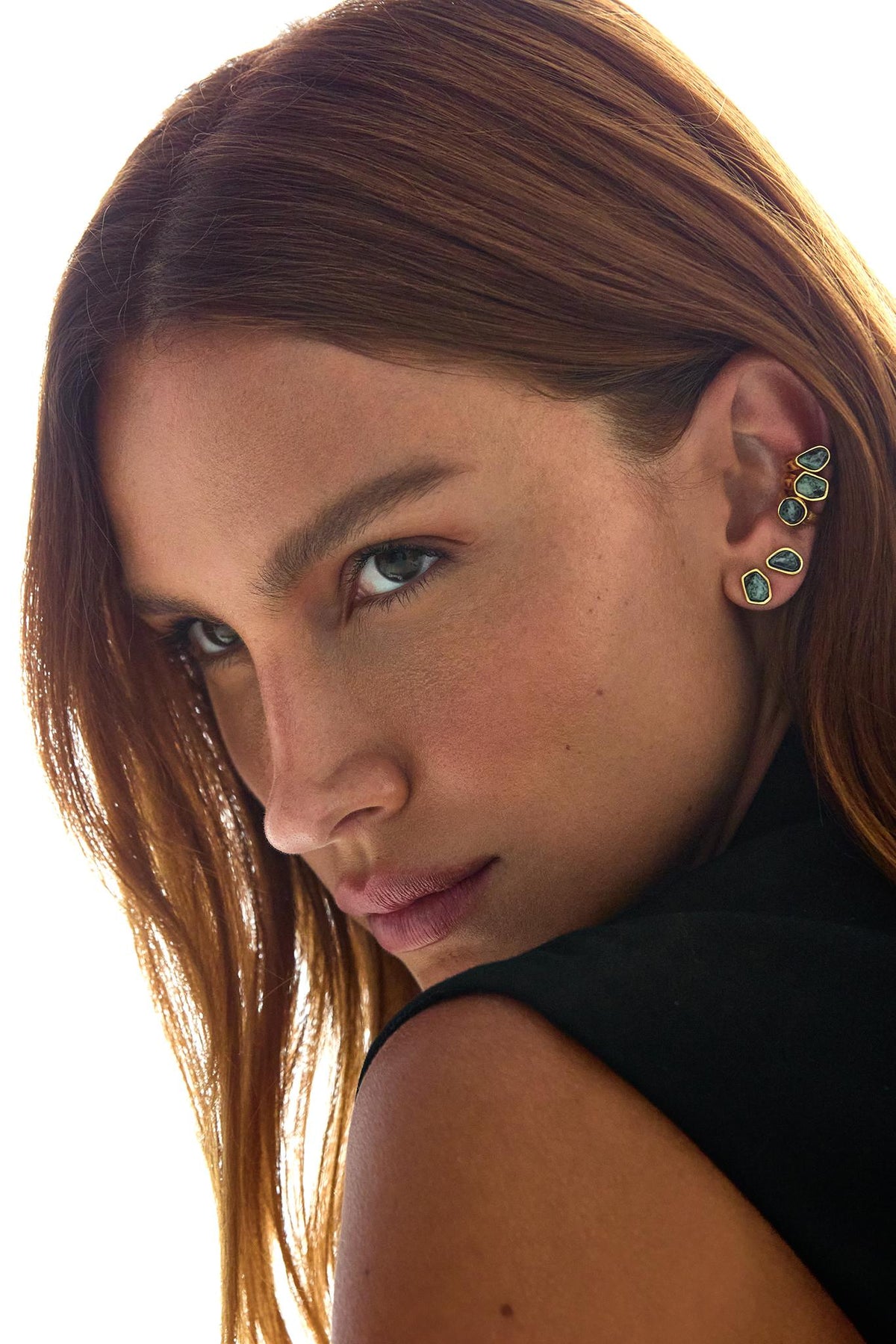 Piercing Conjunto Jaspe Verde