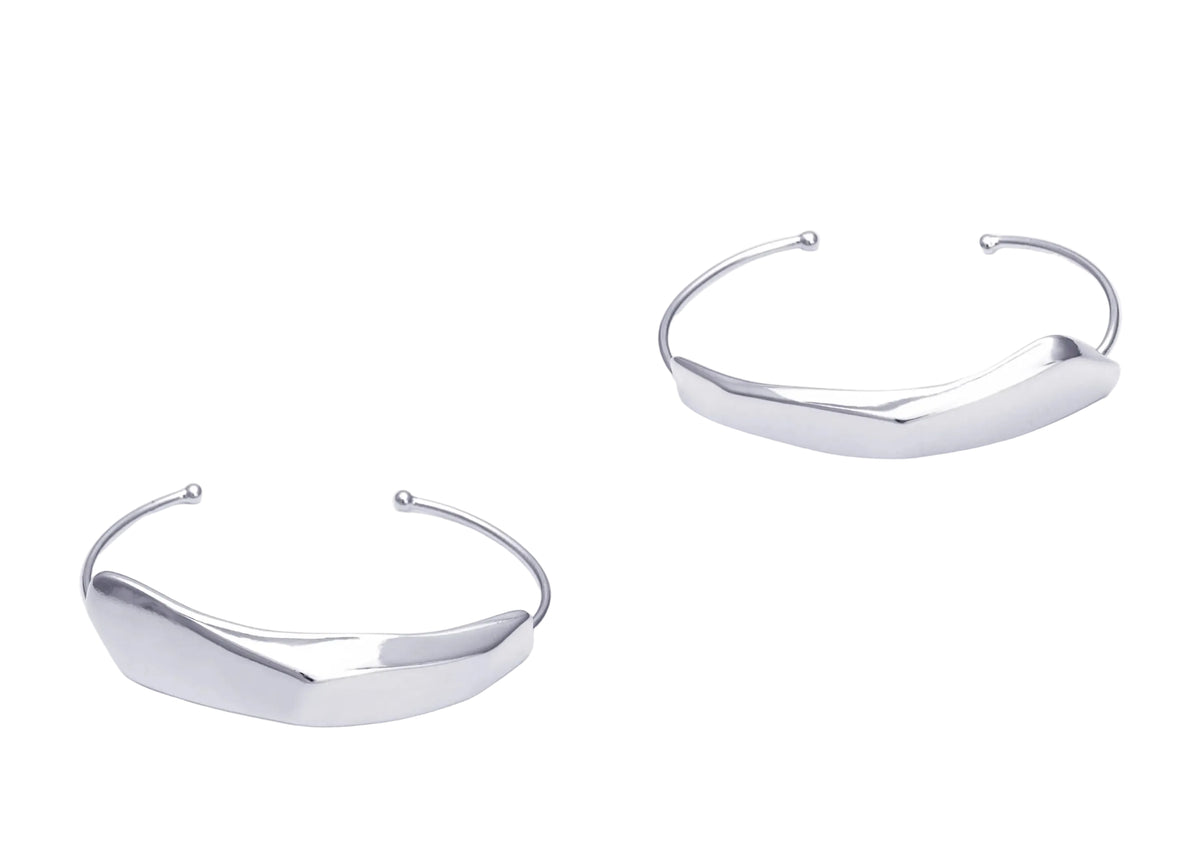 Dupla de Bracelete Aresta Prata