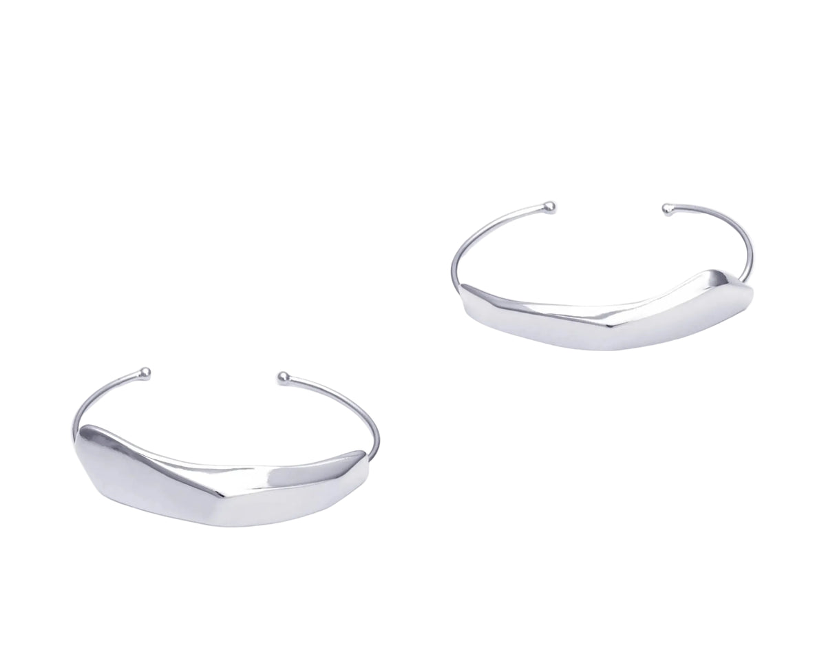Dupla de Bracelete Aresta Prata
