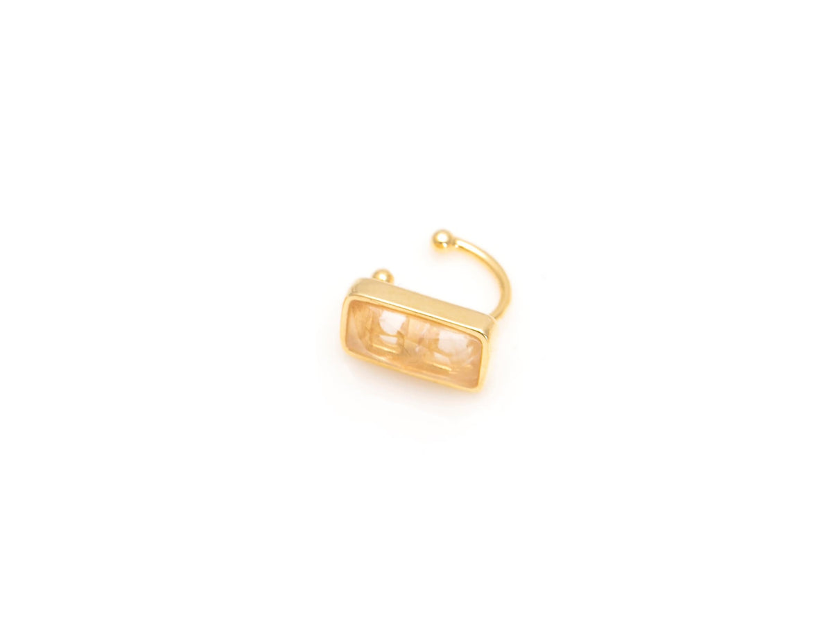 Piercing Cores da Alma Quartzo Rosa Fake M