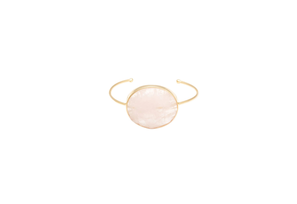 Bracelete Ressignificar com Quartzo Rosa