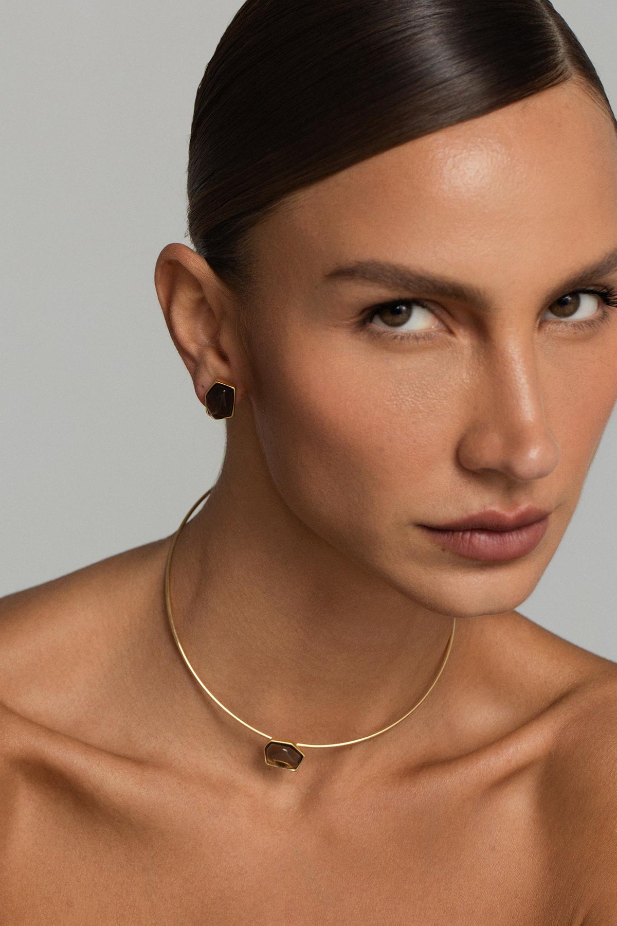 Brinco Energia Geometrico Quartzo Fume