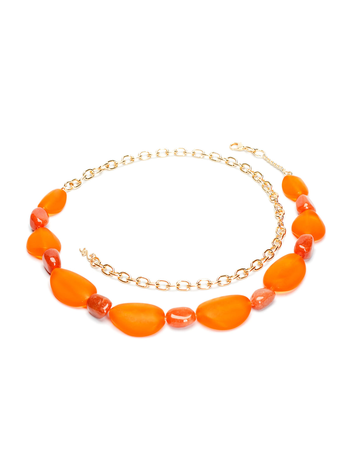 Cinto Intensidade Acetato Laranja com Calcita Laranja