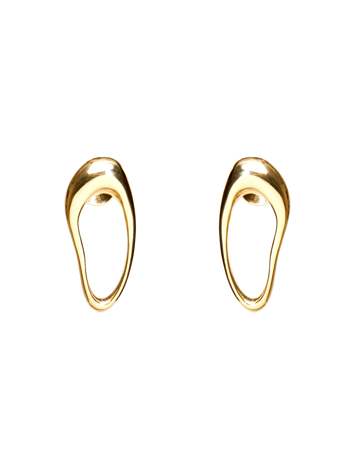 Par de Brincos Renovação Orgânico Ouro