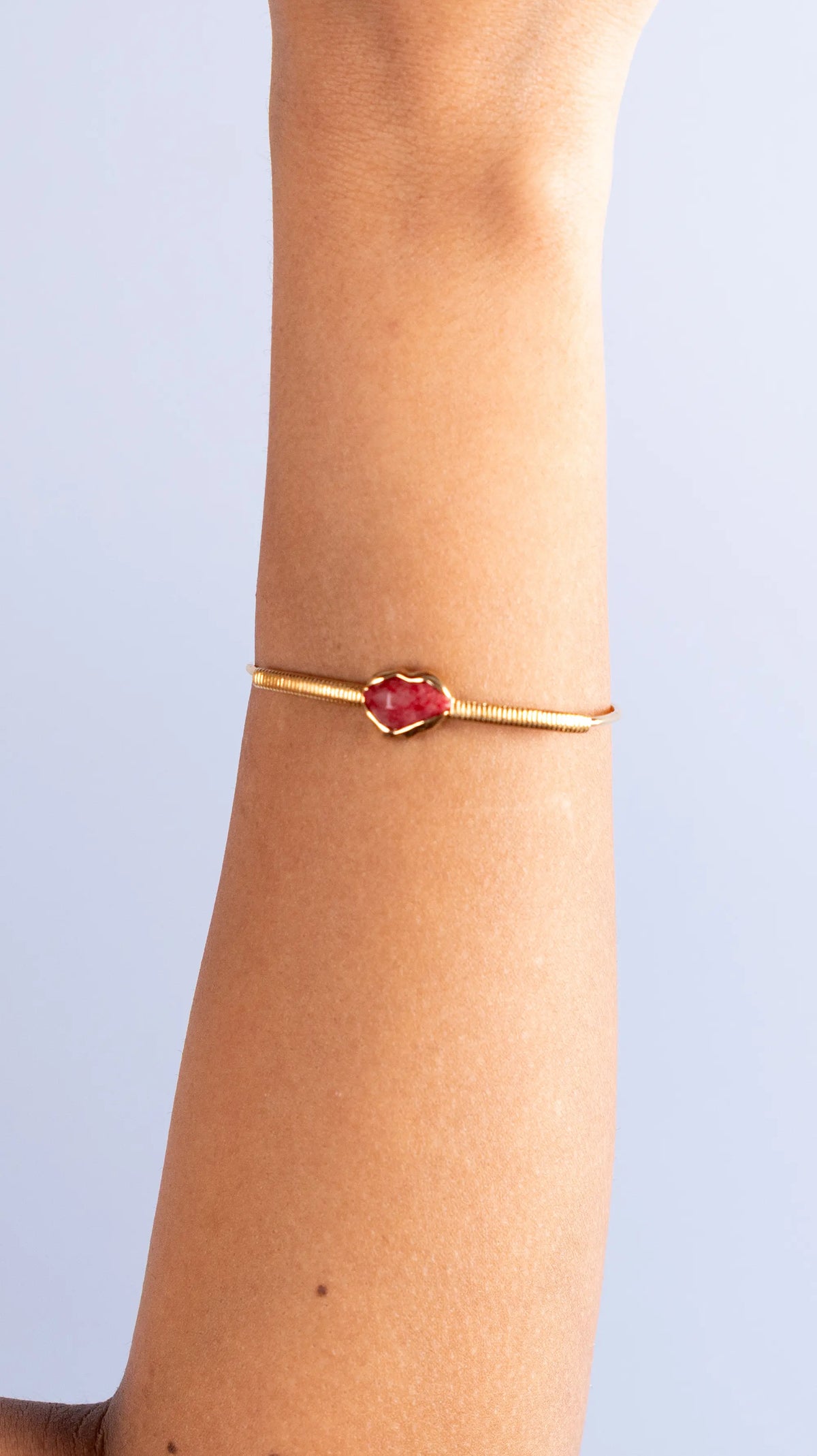 Bracelete Prisma Feldspato Vermelho