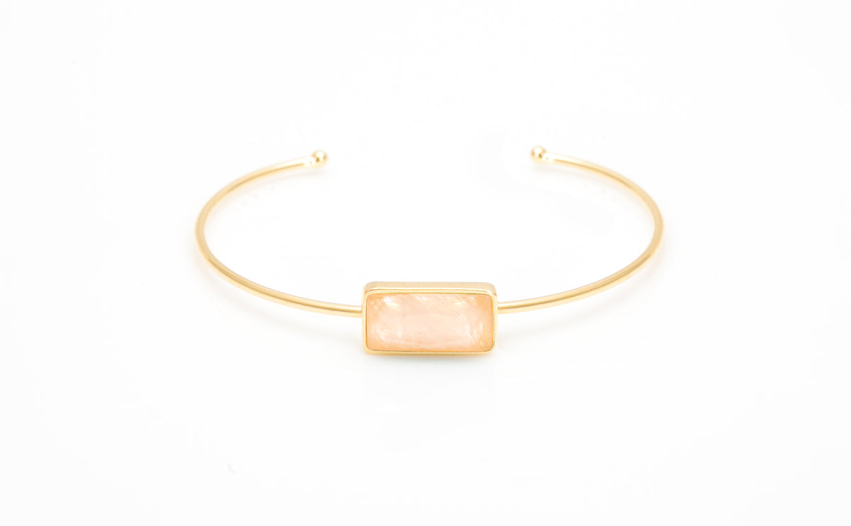 Bracelete Cores da Alma M Quartzo Rosa