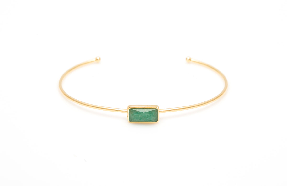 Bracelete Cores da Alma P Quartzo Verde