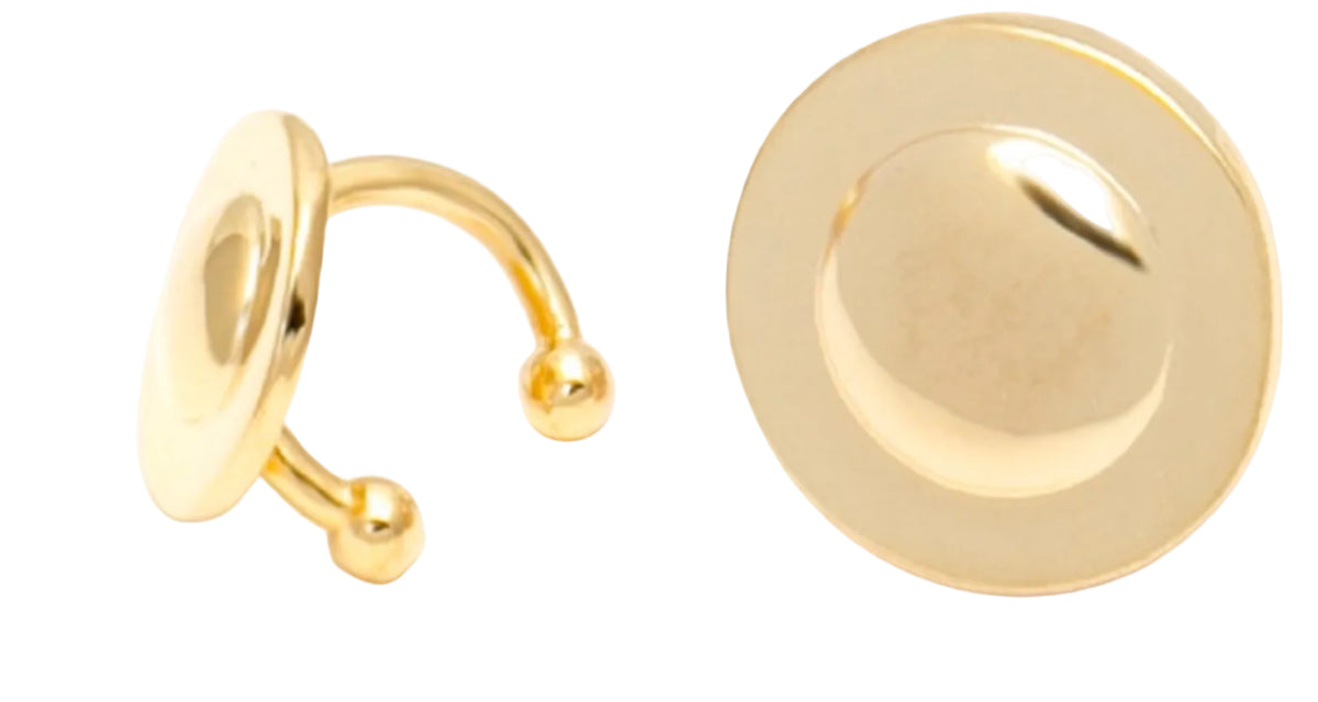 Piercing Golden P Essencia Positividade